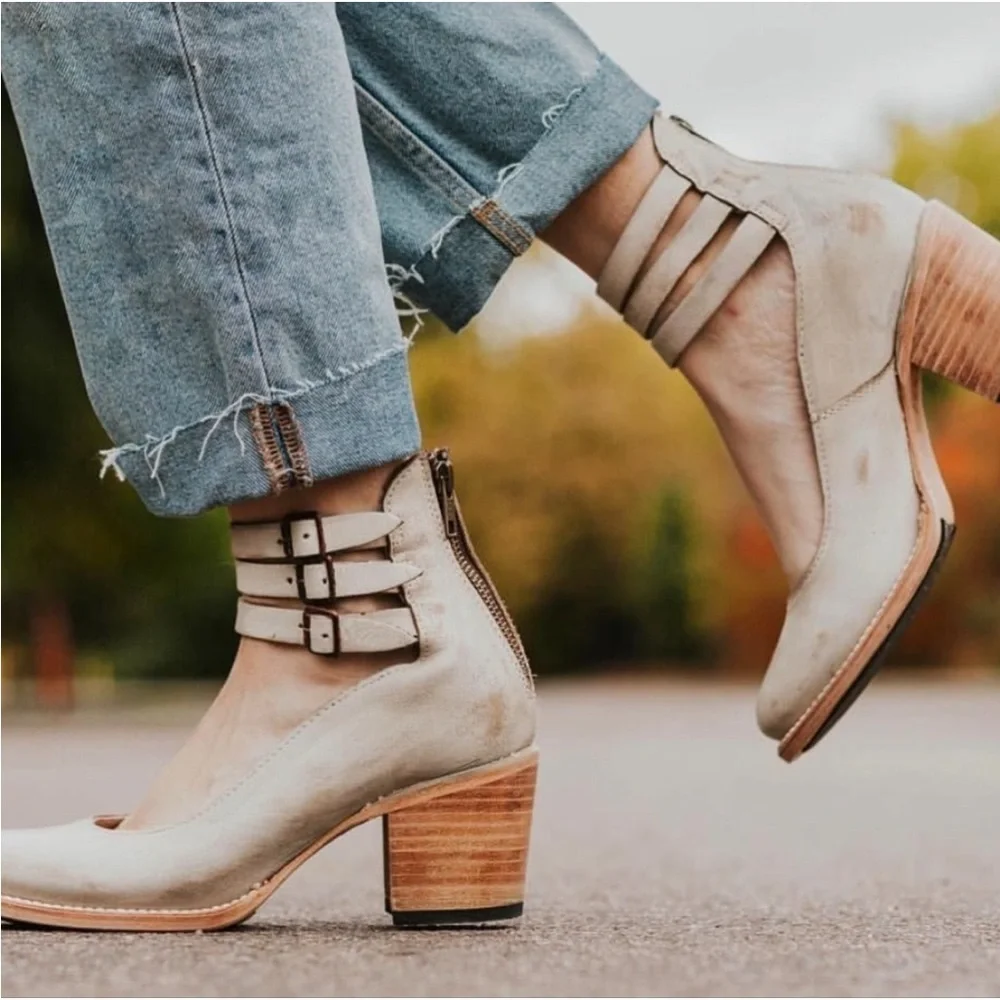 NEW FREEBIRD Randy Ice Ankle Strap Shoes Heels in size 11 - Picture 10 of 11